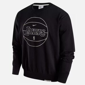 Nike NBA Los Angeles Lakers Letter Print Crew Neck Embroidered Sweatshirt Medium